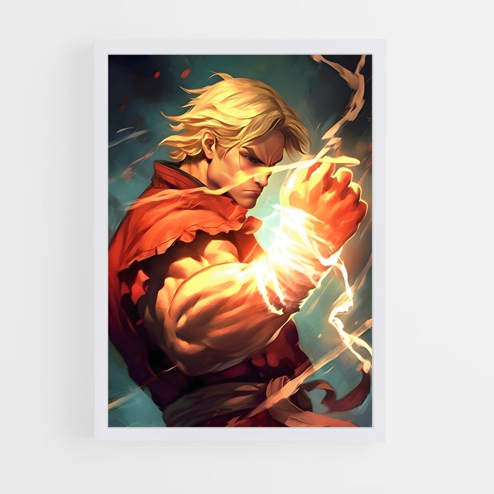 Poster Ken le Sabreur – affiche Street Fighter (vue 3)